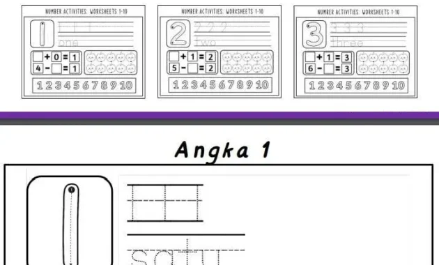 Lembar Menulis Dan Berhitung Angka Lembar Menulis Dan Berhitung Angka