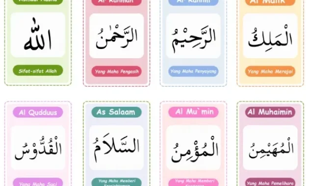 Worksheet Anak Muslim Asmaul Husna Worksheet Anak Muslim Asmaul Husna